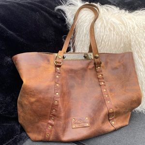 Patricia Nash Benvenuto tote . Italian leather in good shape.